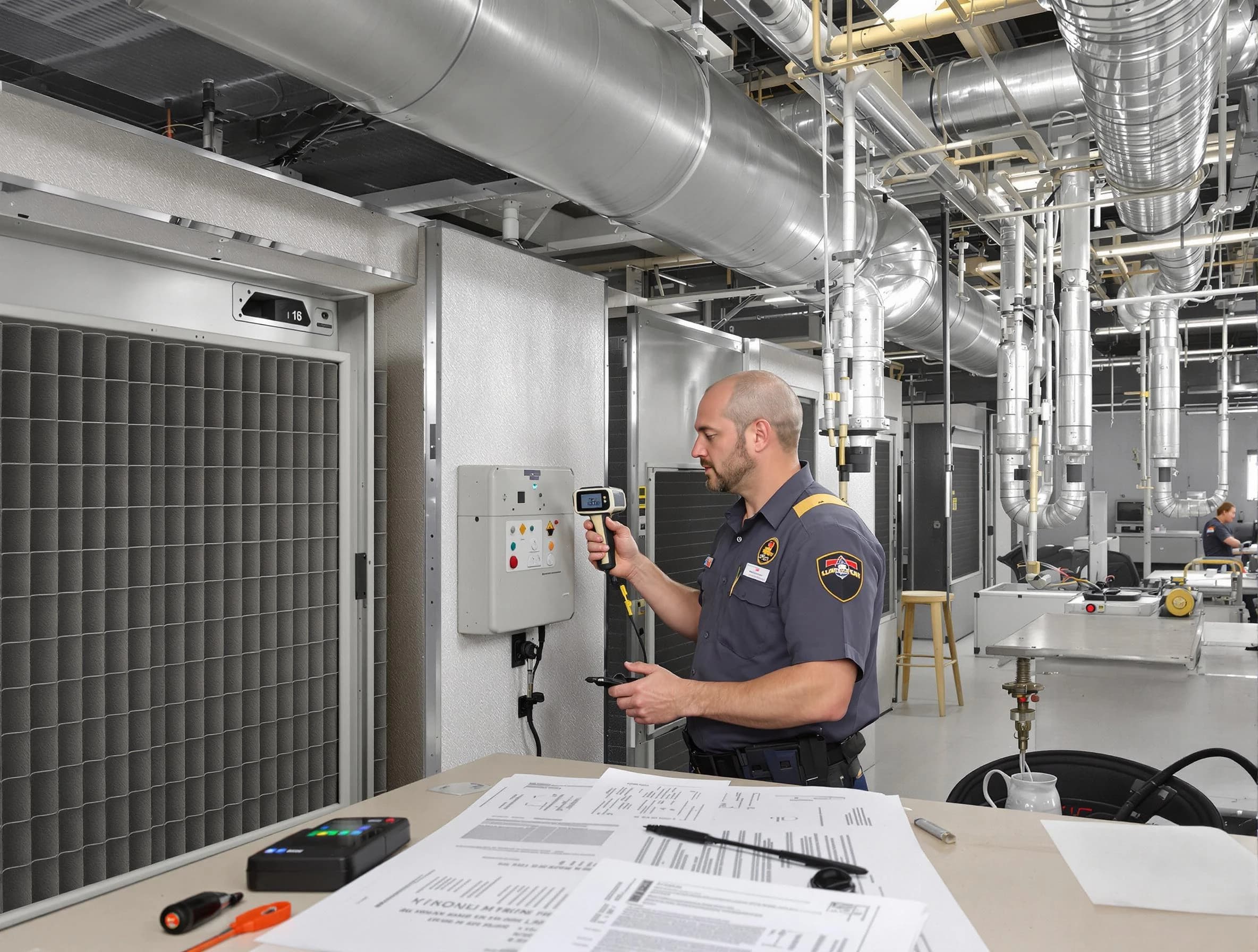 Professional filter system inspection by Stonegate Air Duct Cleaning in Stonegate