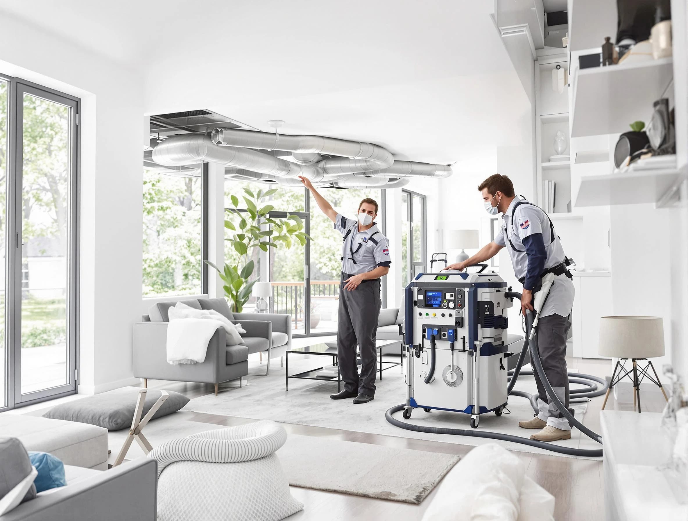 Stonegate Air Duct Cleaning professional conducting pure air duct cleaning with state-of-the-art equipment in Stonegate