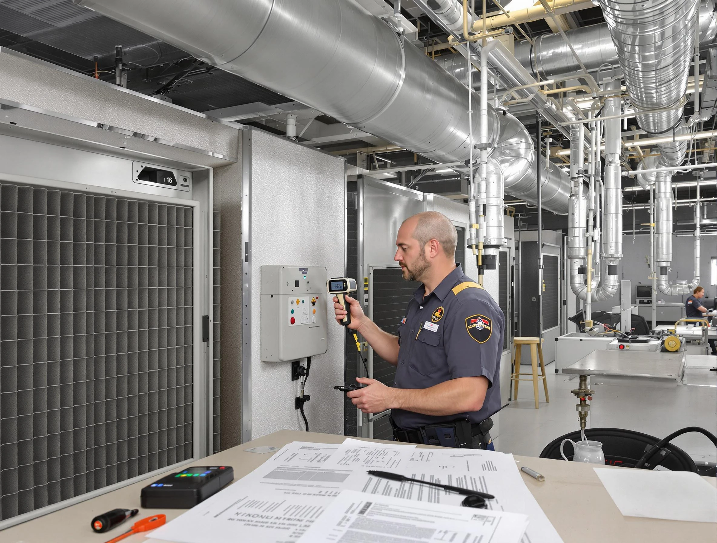 Professional filter system inspection by Stonegate Air Duct Cleaning in Stonegate