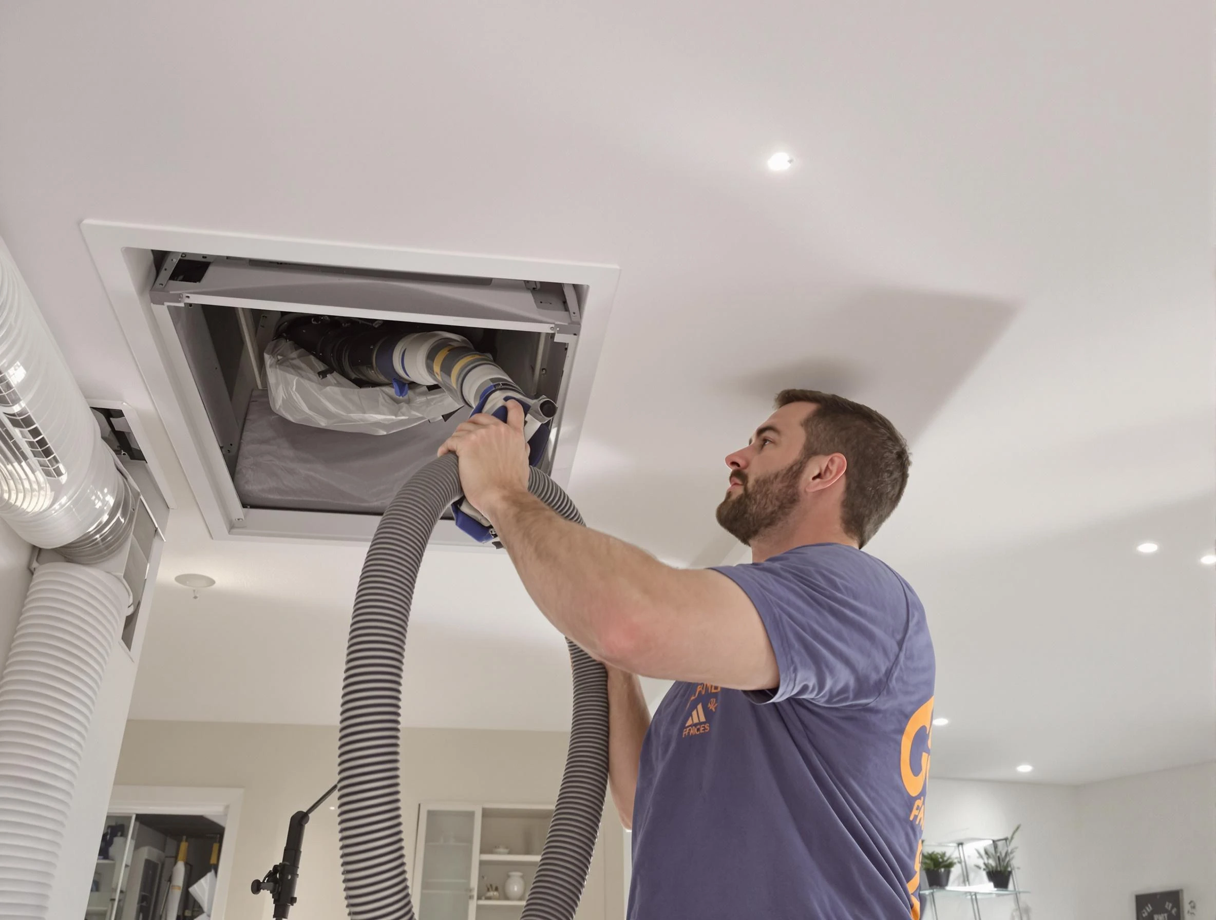 Precision indoor duct cleaning by Stonegate Air Duct Cleaning in Stonegate